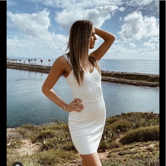 MARIAM ANNA BARSKA ALICIA OFF WHITE DRESS - Picture 1 of 12